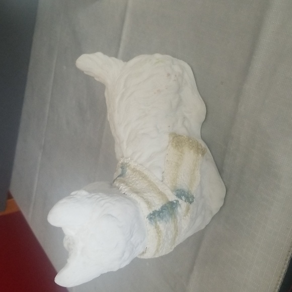 Cute White Scotty Dog Figurine Resin - Picture 3 of 4